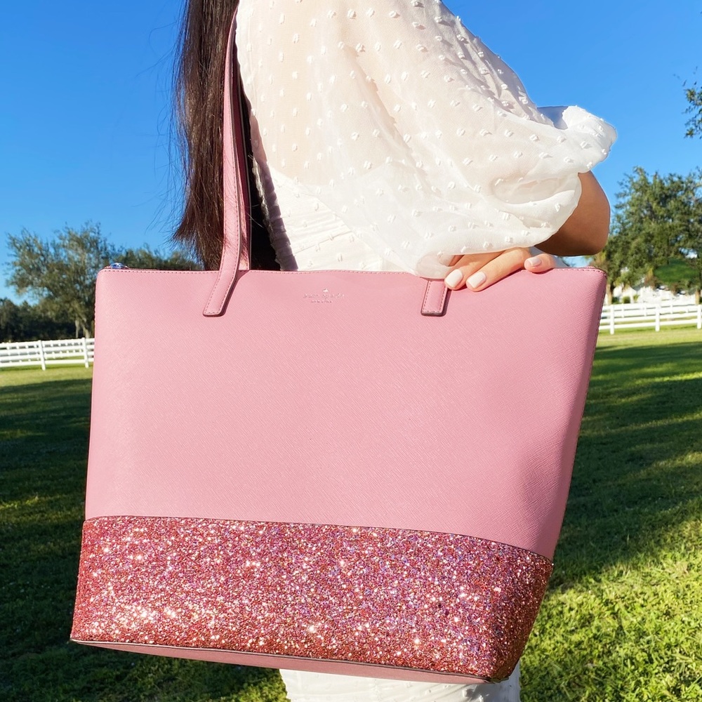 ✨NWT Kate Spade Tote & Wallet SET Glitter - Picture 11 of 14